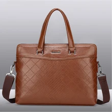 Новая сумка из искусственной кожи, сумка для ноутбука, портфель, Мужская Высококачественная кожаная сумка для ноутбука, деловой портфель, сумка, модная сумка на плечо