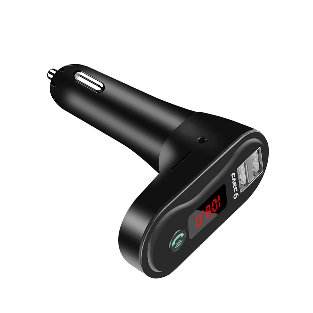 Автомобильный комплект громкой связи, Bluetooth, Mp3 плеер, беспроводной fm-передатчик, TF карта, 3,5 мм, AUX, аудио приемник, 2.1A, двойной USB, зарядное устройство для телефона
