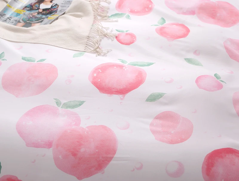 Solstice домашний текстиль для девочек Детский Комплект постельного белья медовый персиковый розовый Пододеяльник Простыня наволочка женское взрослое постельное белье King queen Full