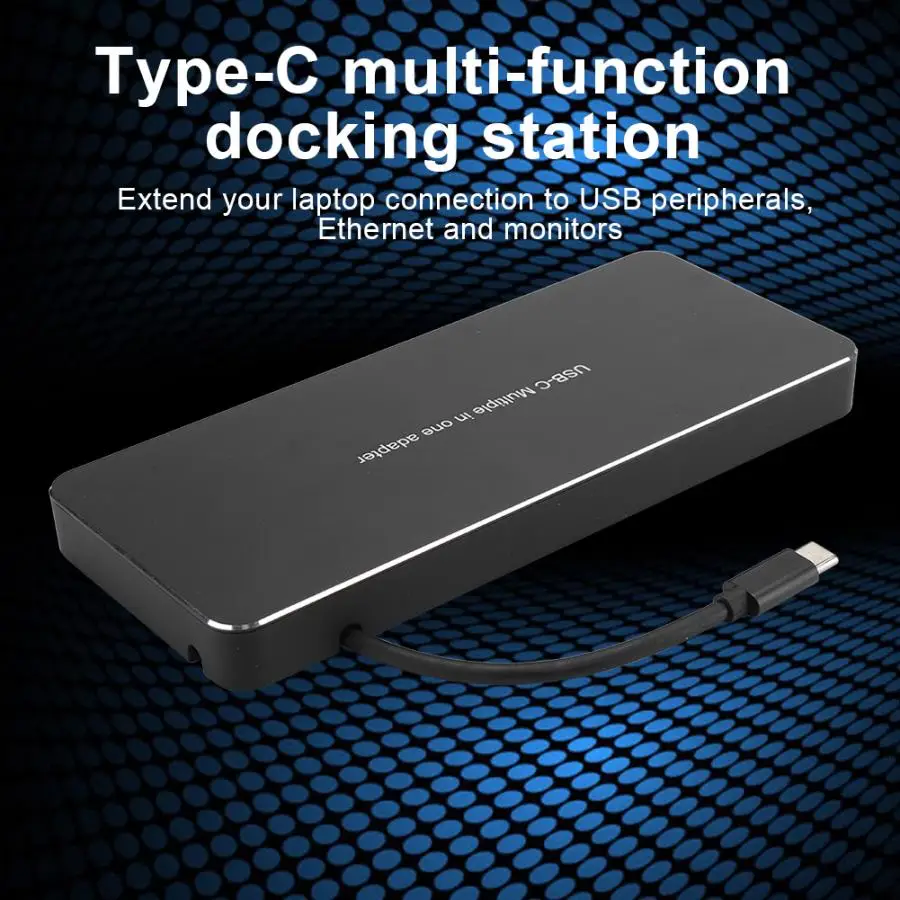 Многофункциональная док-станция 9 в 1 type-C с выходом 1080p 60 Гц лучшее отведение тепла