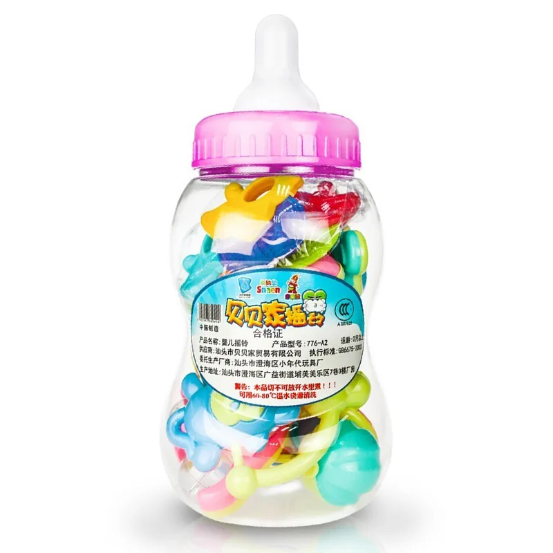 

Infant Grip Training Toy Feeding Bottle Rattle Treasure Hand Grip 3-6 Month 12 Educational CHILDREN'S 0-1-Year-Old Toy
