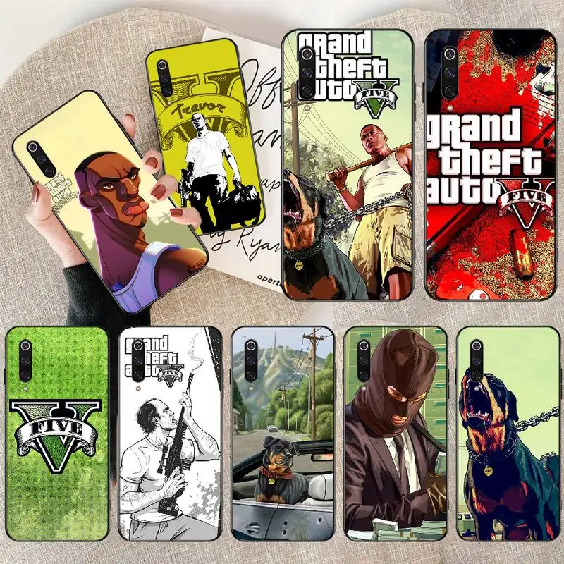 Популярный чехол для телефона PENGHUWAN Grand Theft Auto GTA 5 DIY с рисунком Bling Xiaomi Mi9 9SE 8SE Pocophone