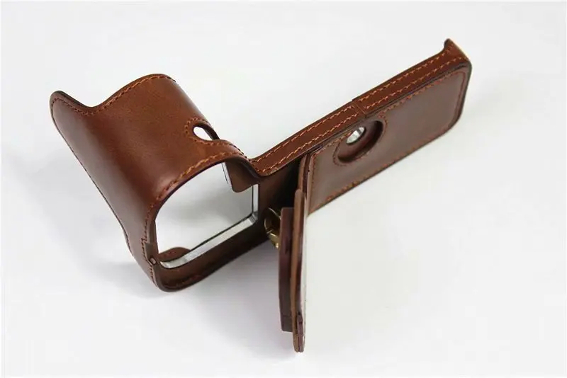 Custodia In Pelle Pu Borsa Per Fotocamera Per Canon Eos R5 R6 R7 Eos R7 Eos R10 Eos R6 R5 Dslr Base Per Maniglia Protettiva Mezza Copertura Per Il Cor