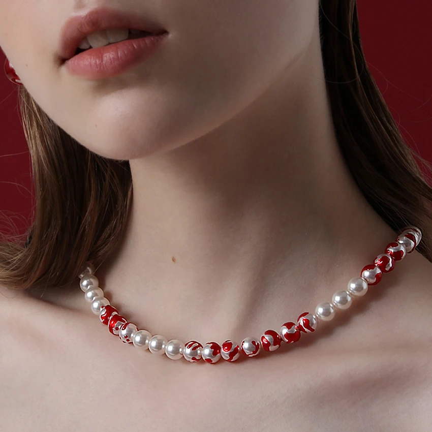 Halloween Bleed Pearl Beads Pendant 
