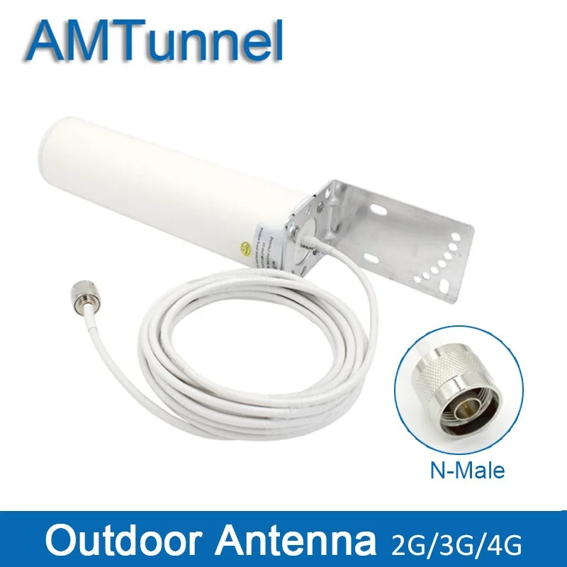 4G антенна для улицы 3G LTE 12Dbi GSM 868 МГц внешняя с N male 800 2700 5 м мобильного