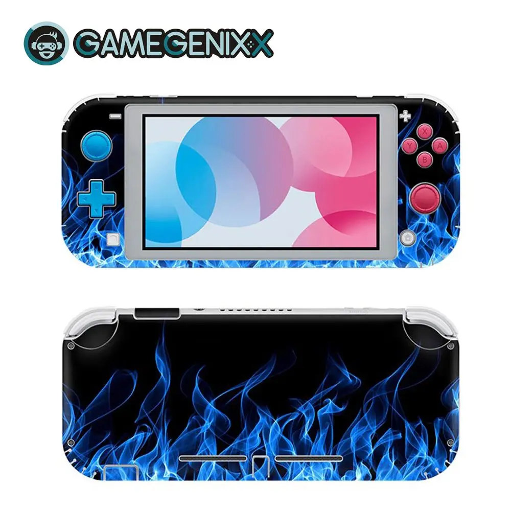 GAMEGENIXX Кожа Наклейка защитная виниловая наклейка для консоли nintendo Switch Joy-Con Dock-Blue Flame