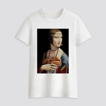 Best Offers Different Mona Lisa Face T shirt Women Summer Casual Harajuku Girl Print Graphic T-shirt Short Sleeve Women Top Best Offers Different Mona Lisa Face T shirt Women Summer Casual Harajuku Girl Print Graphic T-shirt Short Sleeve Women Top