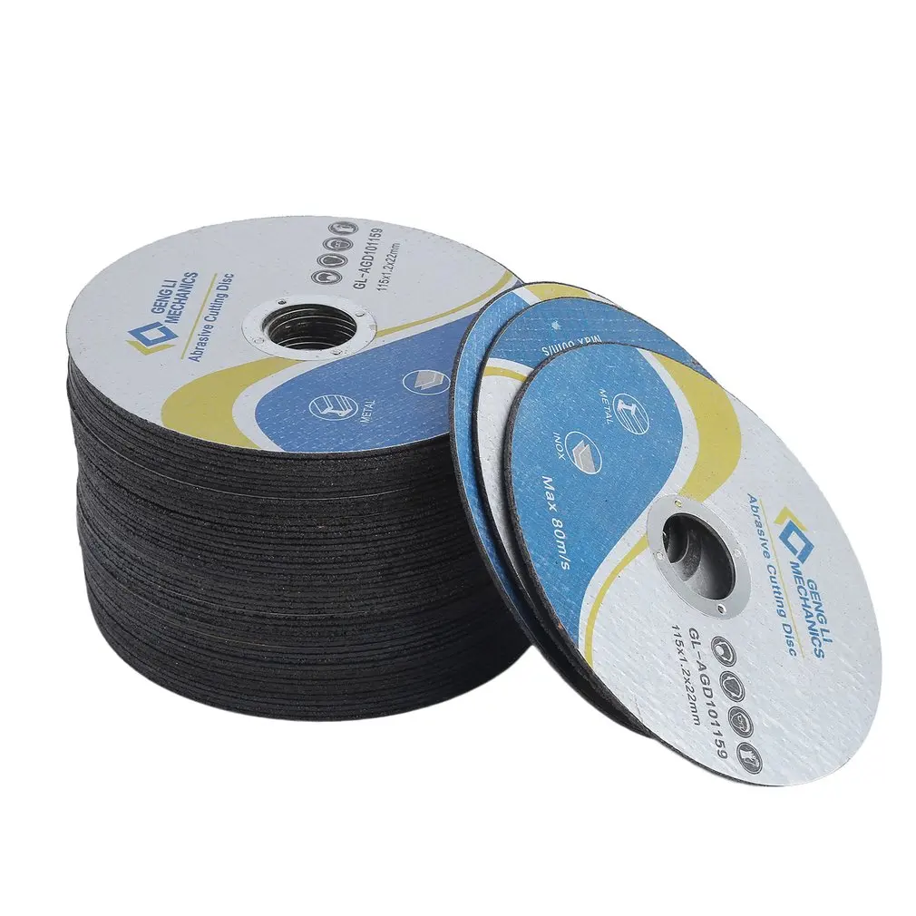 

50 PCS/SET 115mm Cutting Discs Durable Flex Discs Stainless Steel Circular Saw Blade Professional Cutting Tool NEW
