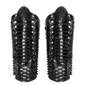 

1 Pair of Steampunk Halloween Holiday Party Snake Print Bracelet Arm Sleeve