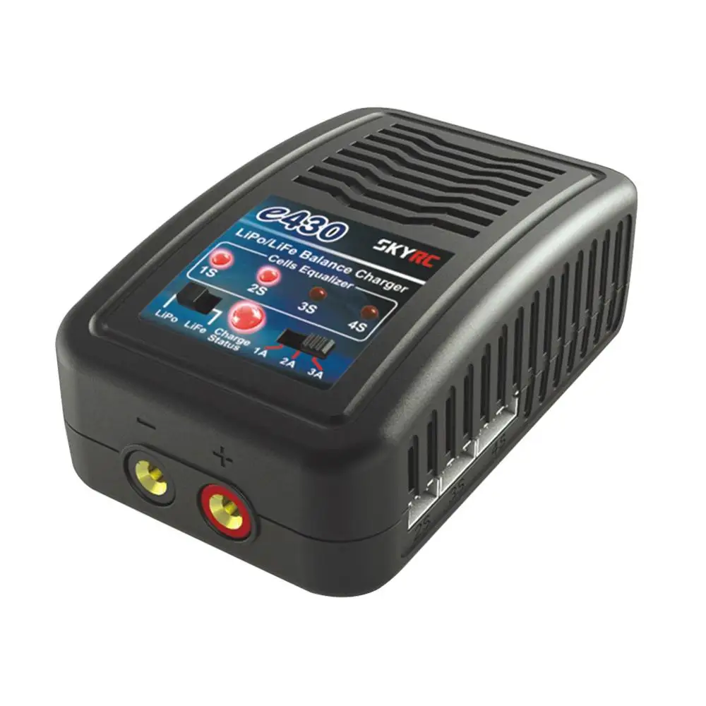 SKYRC e430 баланс зарядное устройство 2-4 ячеек lipo Срок службы батареи 30 Вт 1A/2A/3A 100-240 В переменного тока батарея Зарядка