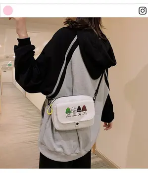 

New Small Bag Female 2020 New Summer Ins Mini Canvas Bag Female Personality All-match Shoulder Bag
