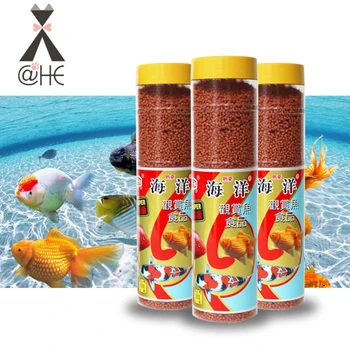 

@HE 280g Aquarium Tropical Fish Goldfish Feed Small Koi Fish Food Ornamental Fish Small Grain Fish Food