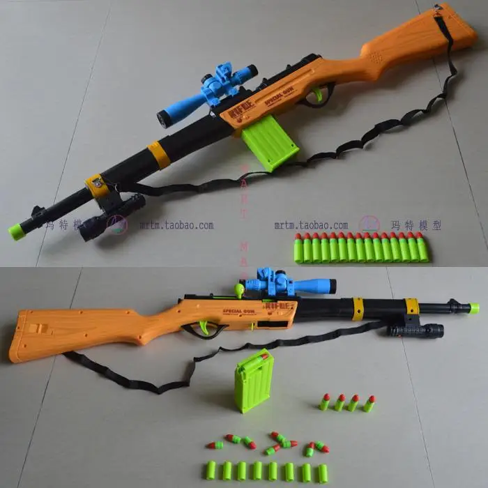 

Children Mauser Rifle Toy Soft Bullet Gun Clip for the Bomb under-Case Back Case Old-Fashioned Jump Case Guns like Real Bullets