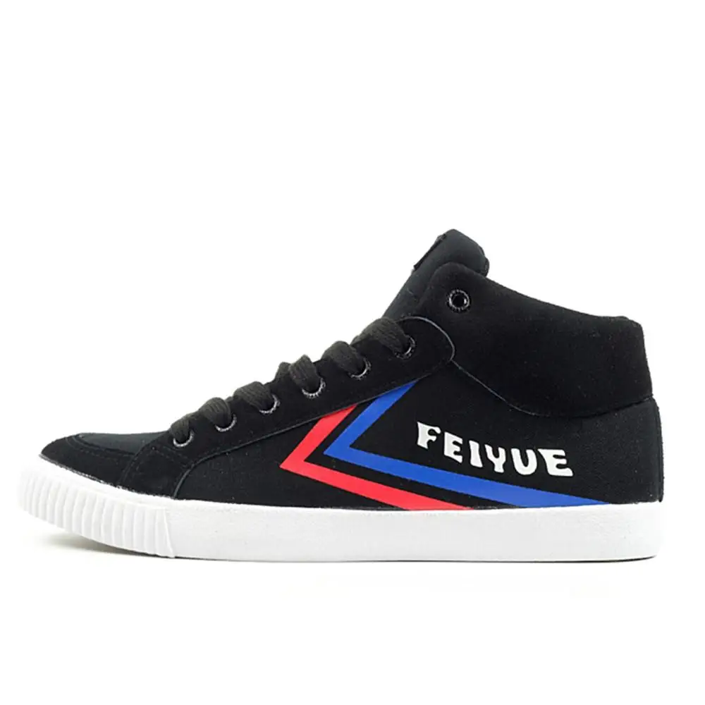 Feiyue/оригинальные новые высокие кроссовки Knight; Классическая обувь для боевых искусств; мягкая удобная обувь для тхэквондо - Цвет: black 10221