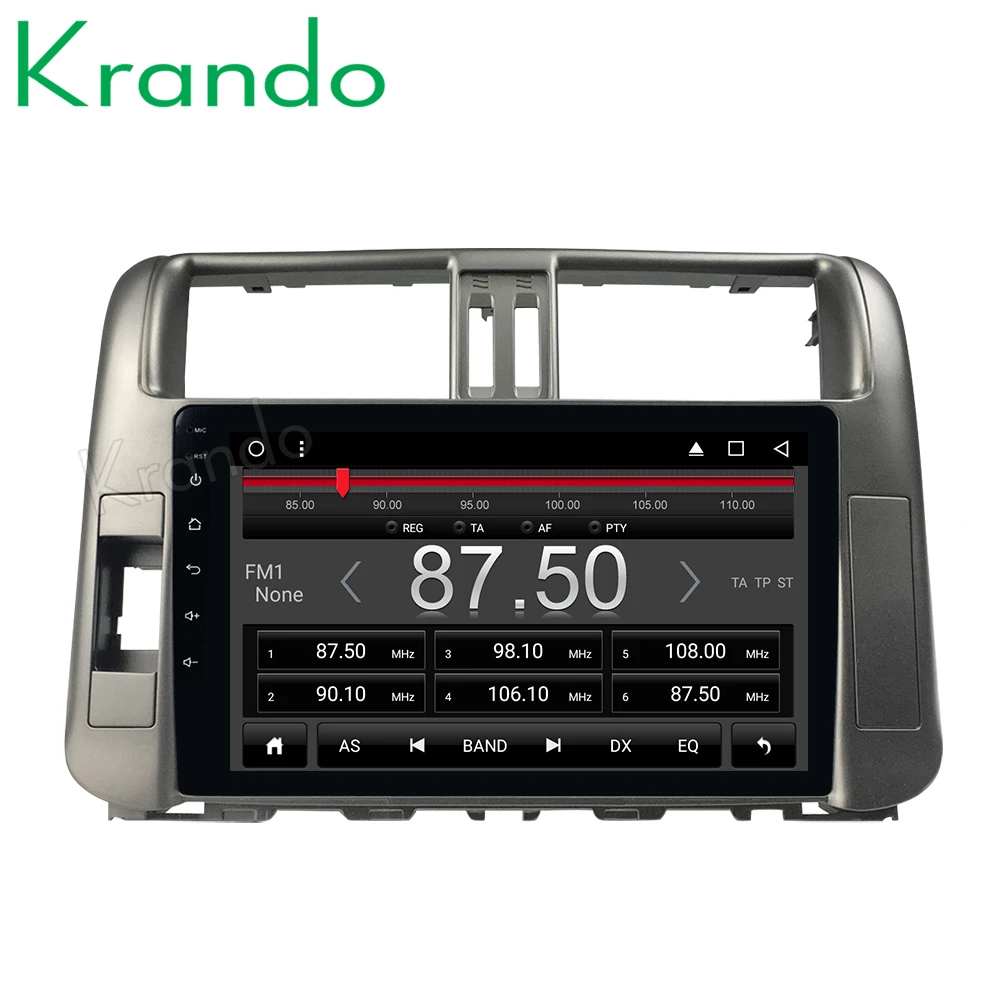 Flash Deal Krando Android 8.1 10.1" car radio player for Toyota Prado 2010-2013 navigation gps multimedia system 5