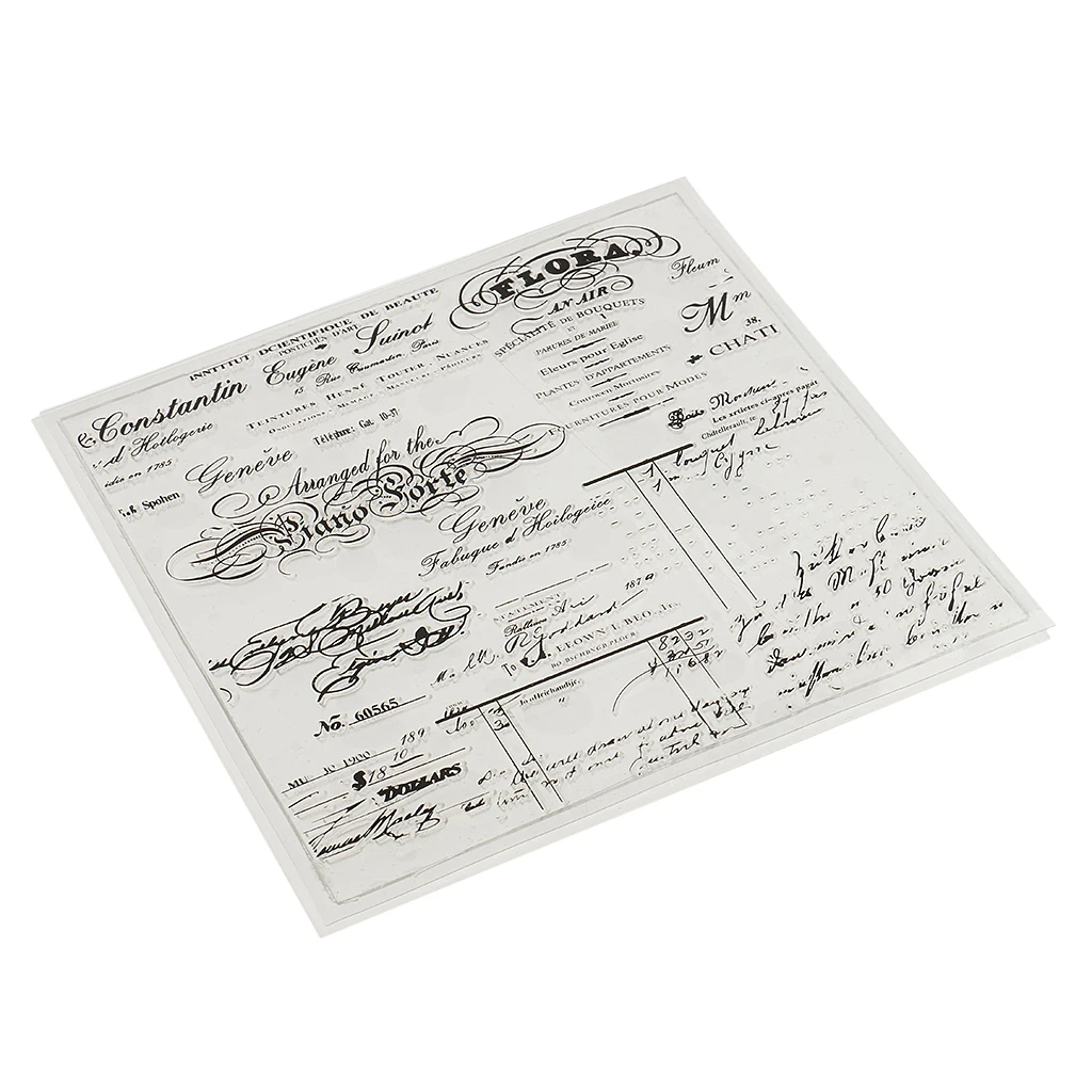 Silicone Clear Rubber Stamp English Decors For Scrapbooking DIY Album Cards