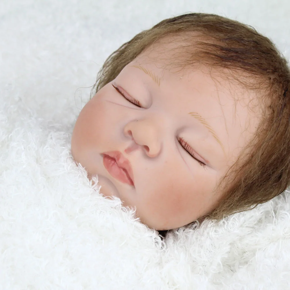 Имитация из силикона модель Reborn Baby Dolls 55 см Alive Menina Девочка Малыш Новорожденный Bebe дети с накладка-живот девочка играть игрушки