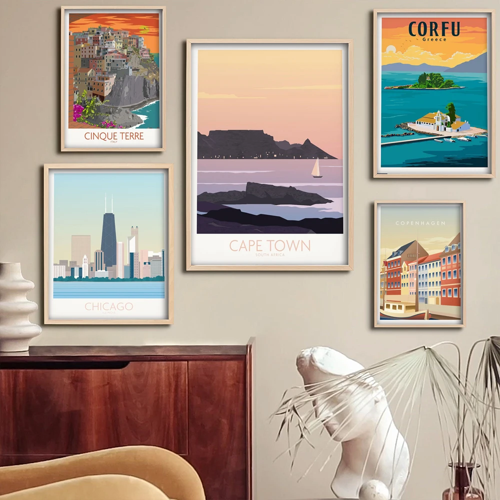 Чикаго принт Chicago Wall Art постер для спальни домашний декор | Дом и сад