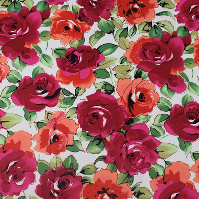 KPOP белая Нижняя Роза саржевая хлопковая ткань для платья tissu Африканский Базен riche getzner tissus telas por metro лоскутное изделие сделай сам