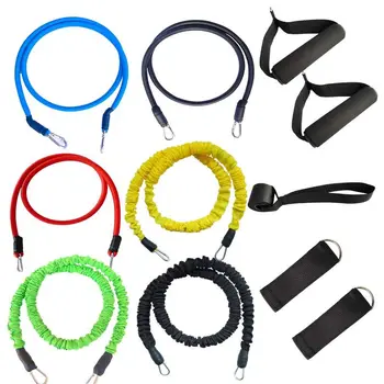 

Pcs/Set Latex Resistance Bands Crossfit Training Body Exercise Yoga Tubes Pull Rope Chest Expander Pilates Fitness with Bag