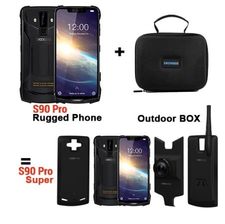 DOOGEE S90 Pro NFC IP68 shockproof Mobile Phone 6GB+128GB Android 9.0 5050mAh Helio P70 Octa Core 16MP+8MP 4G Rugged Smartphone - Цвет: Standard package