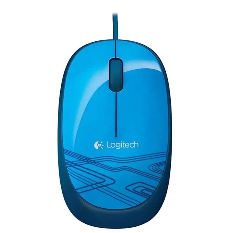 Проводная USB мышь logitech M105, оптическая мышь 1000 dpi, мыши для Mac OS/Windows PC/ноутбука/настольного ПК, компьютера, офиса, дома, использования, Новинка - Цвет: Blue