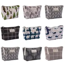 Многофункциональная косметичка, косметичка для макияжа, органайзер на молнии, сумочка для путешествий, туалетных принадлежностей, портативный чехол, холщовая косметичка