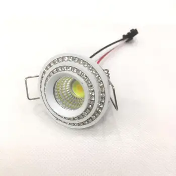 

new Trichromatic light COB Lampada cut 35mm 85-265v 3w Bombillas LED Spotlight Lamparas LED Bulb Light Temperature Christmas