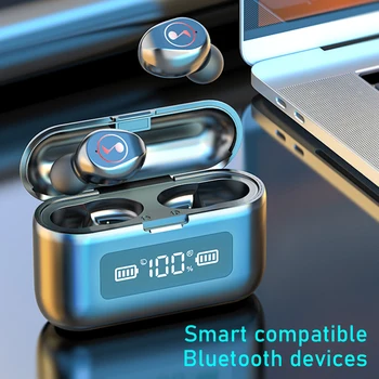 

B 281 wireless bluetooth 5.0 TWS touch digital headset with light 50/3500mah