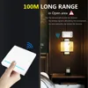 SMATRUL 1/2/3 Gang Push Wireless Smart Switch Light 433Mhz 100M RF Remote Control 110V 220V 2000W Wall Panel Button Ceiling Lamp ► Photo 3/6