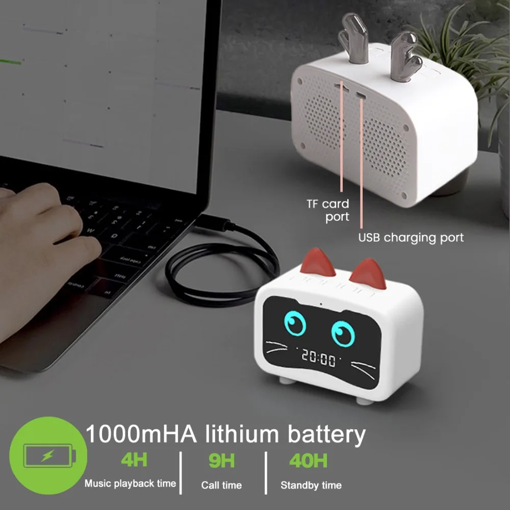JINSERTA Мини Bluetooth 5,0 портативный беспроводной динамик s 3D стерео музыка объемный Поддержка FM TF карта громкой связи