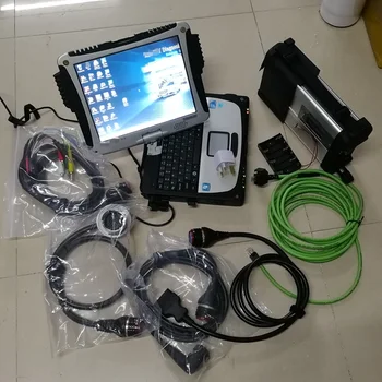 

MB Star C5 sd connect C5 Auto diagnosis Tool and program code scanner with software X/DAS DTS installed well on used CF19 I5 8G