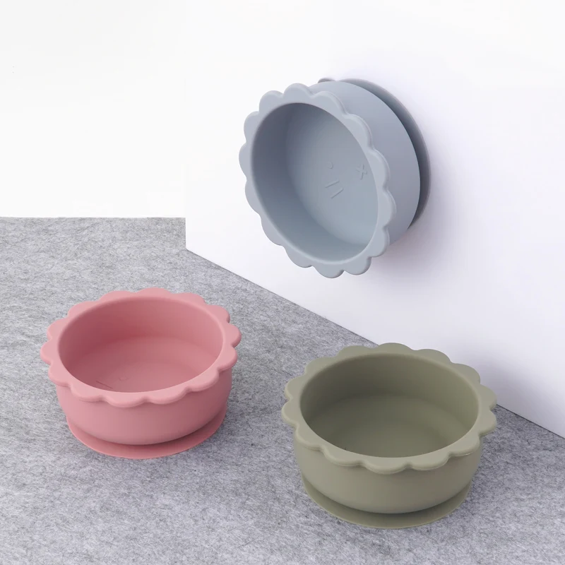 Children's Tableware Feeding Baby Learning Dishes Suction Bowl Lion Shape Food Plates Training Dishes Plates Newborn Accessorie 2