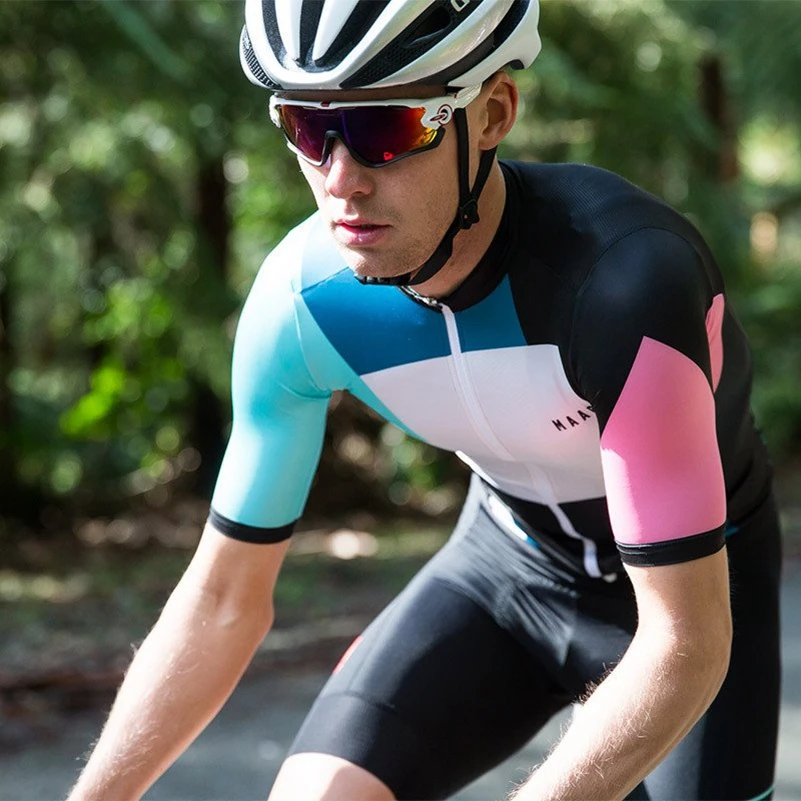 White short sleeve jersey Men's Breathable bicycle Jersey Pro racing team road bike MTB cycling wear maglia Ciclismo