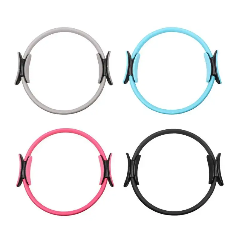 New Dual Grip Yoga Pilates Ring Muscles Body Exercise Fitness Body Shaping Ring Yoga Wheel Yoga Fitness Tool Pilate Game Tool