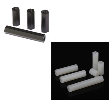 

M2 height 6 8 10 12 15 18 20 25mm black white nylon nut hexagon spacer Nylon standoff board isulation plastic nut SSHZ