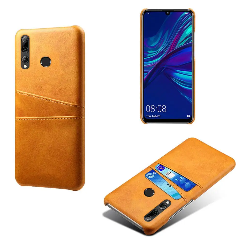 Чехол для huawei P Smart Plus V9 Play Magic 2 с отделениями для карт из искусственной кожи+ чехол из поликарбоната для huawei Nova 5i 5 Pro Nova 4e 4 3i Capa - Цвет: Orange