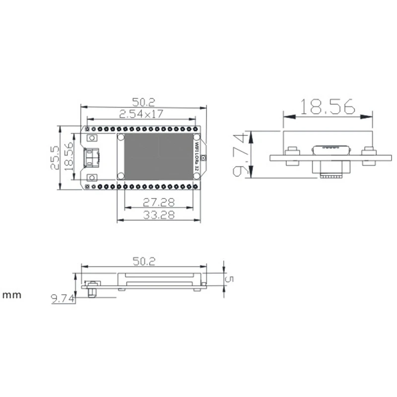 2 шт. 868 915 МГц SX1276 ESP32 LoRa 0 96 дюймовый синий oled дисплей Bluetooth WIFI Lora Kit 32 модуль IOT Development