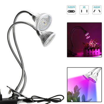 

LED Plant Grow Light Lamp Bulbs Flexible Desk Holder Clip Plant Flower Indo Clip Plant Flower Indoor