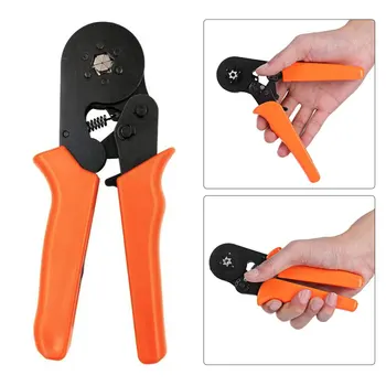 

HSC8 6-4 0.25-6mm 23-10AWG Hexagonal Crimping Plier Self-Adjusting crimp tools for Cable
