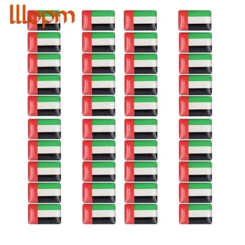 

40pcs Car 3D Interior sticker Car Steering wheel sticker United Arab Emirates flag For Nissan Renault Toyota Abarth Car styling