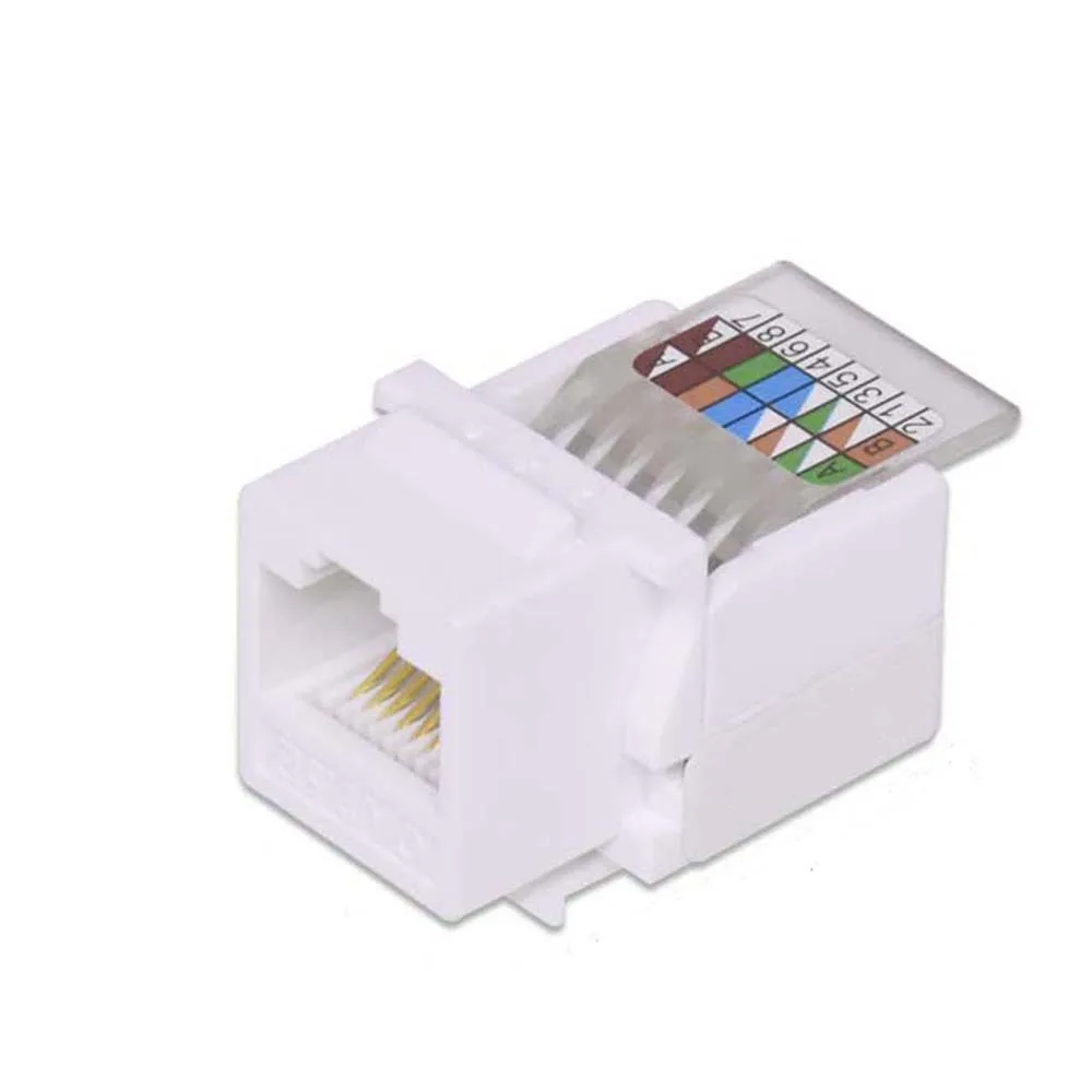 5pcs Tool-free CAT5E UTP network module RJ45 connector Information socket Computer Outlet cable adapter Jack