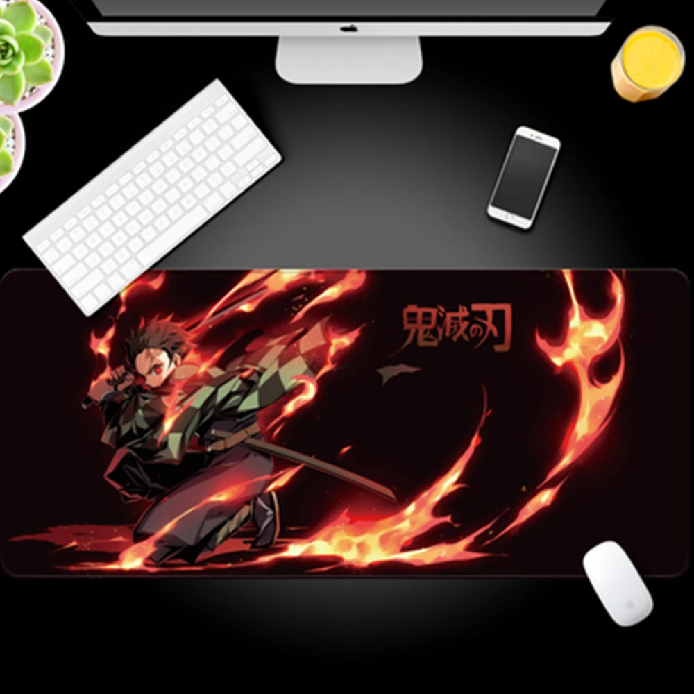 Подгонянный супер большой размер коврик для мыши Kamado Tanjirou Kamado Nezuko Agatsuma Zenitsu Hashibira Inosuke Настольный коврик 800x300x3 мм - Цвет: Type9