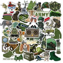 

10/30/50PCS Military Cartoon Graffiti Stickers Luggage Suitcase Notebook Helmet Body Decoration Stickers Wholesale