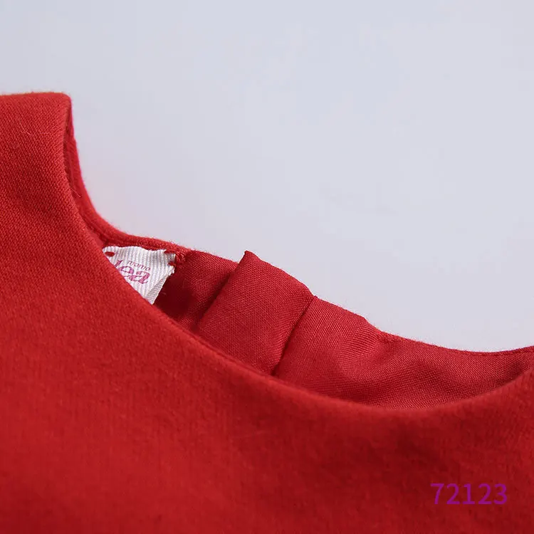 

Momoidea Childrenswear Autumn And Winter New Style Girls' Sundress Festive Chinese Red Children Spring And Autumn Dress