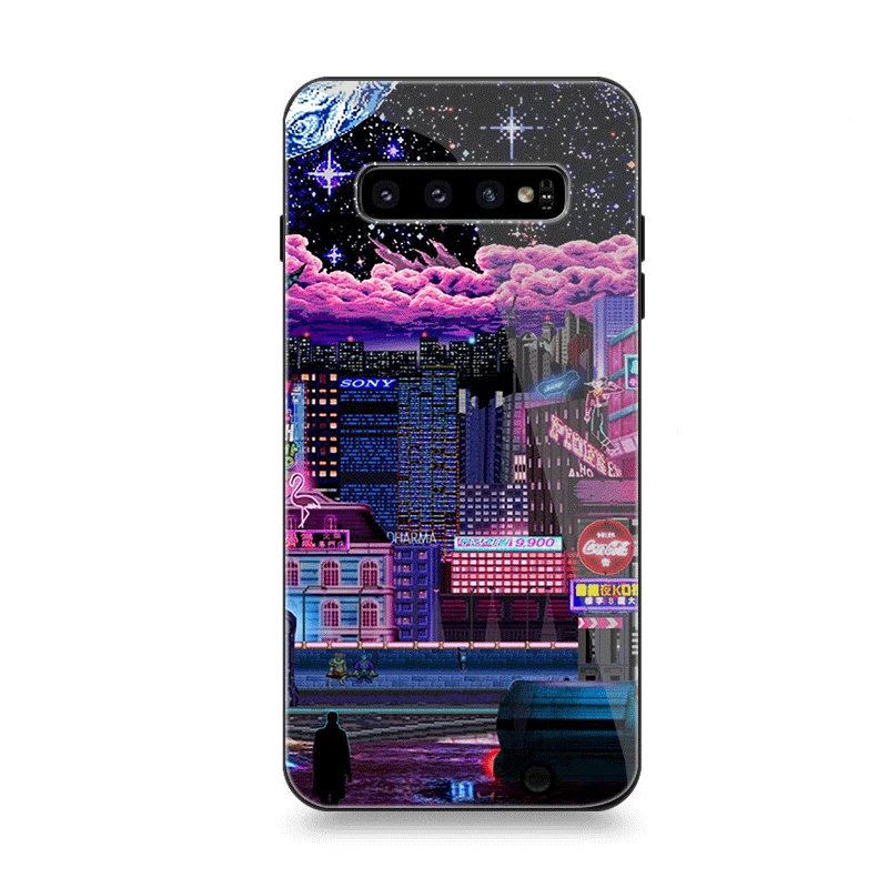 Мобильный чехол для телефона Стекло для samsung A10 A20 A30 A40 A50 A60 A70 S7 край S8 Plus Note 8 9 S10 крышка парным телефон фон - Цвет: G7