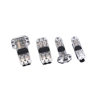 

1 PCS 1/T Type 2pin Scotch Lock Quick Splice Wire Connectoren Voor Terminals Crimp Elektrische Auto Audio 24-18AWG Draad Set