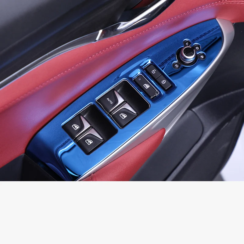 Lsrtw2017 для Changan Cs75 плюс панель стеклоподъемника хромированные аксессуары для интерьера молдинги из нержавеющей стали