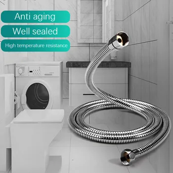 

1.5M Stainless steel Bathroom Shower Head Hose non-rusting water flexible Pipe Shower Hose Pipes Fittings Bathroom Accessories