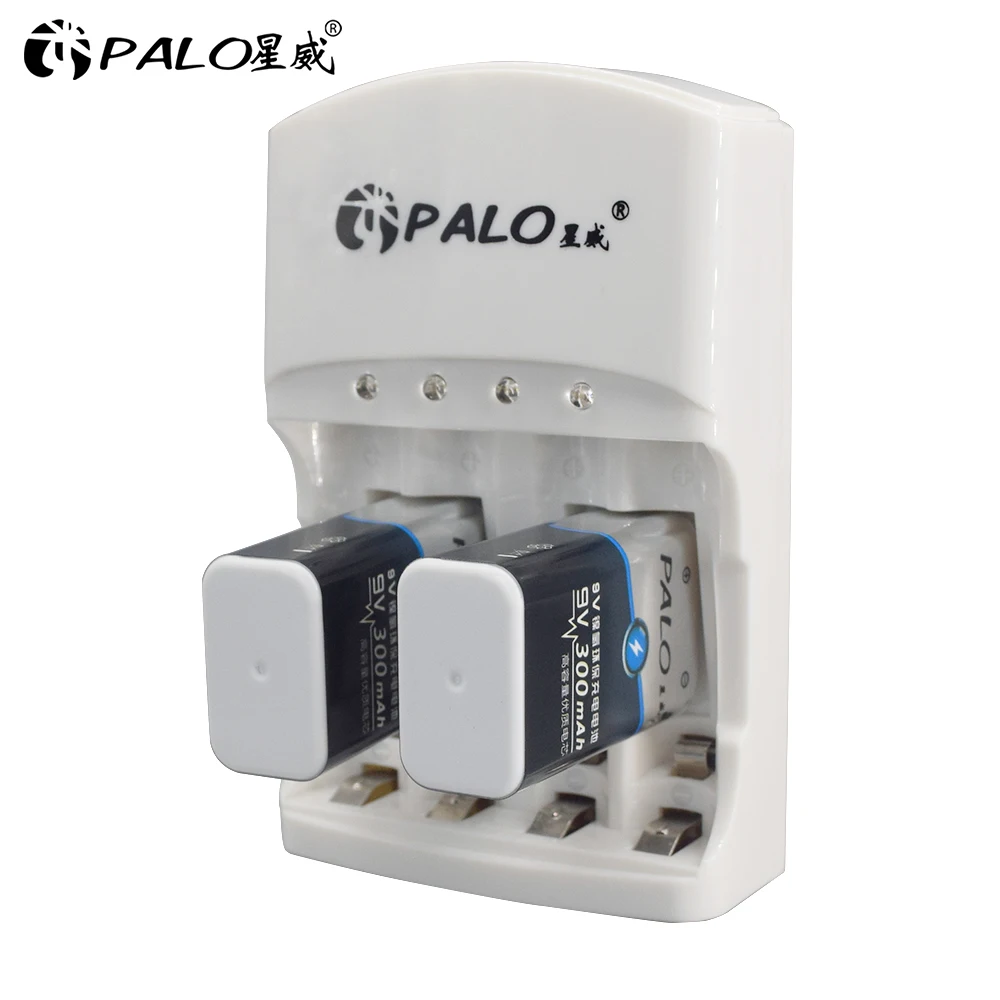 4 Slots Battery Charger For 1.2V AA AAA 6F22 9V Li-ion NI-MH NI-CD Rechargeable Batteries EU/US Plug Hot-Selling High-quality charger adapter battery charger battery charger adapter